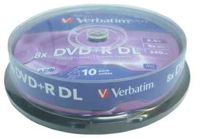 Verbatim DVD R DL 85GB 8x 10unidades  LPI